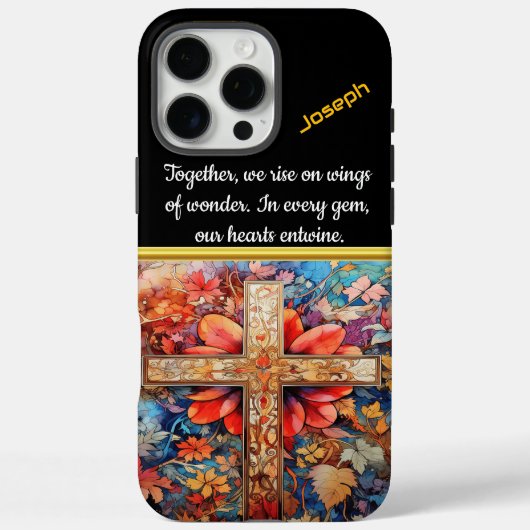 Coques Case-Mate iPhone Feuillage Automne Avec Croix Aquarelle (Verso)