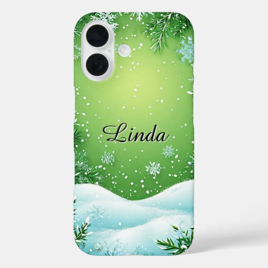 Coques Case-Mate iPhone Feuillage hivernal entourant la scène (Verso)