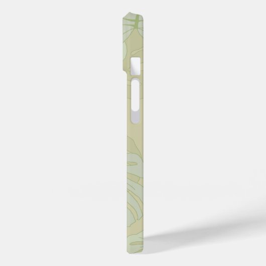 Coques Case-Mate iPhone Feuillage Monstera en vert tendre (Verso / Gauche)
