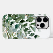 Coques Case-Mate iPhone Feuillage Vert Aquarelle Feuilles de Verdure (Verso (horizontal))