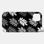 Coques Case-Mate iPhone Feuille aînée Lg motif Noir Blanc Gris (Verso (horizontal))