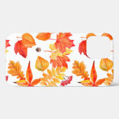 Coques Case-Mate iPhone Feuille aquarelle motif transparent (Verso (horizontal))