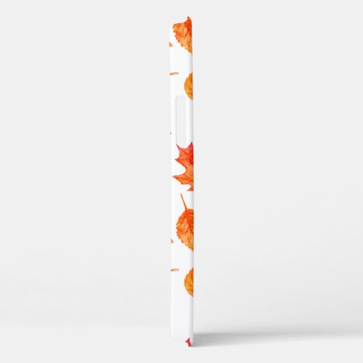 Coques Case-Mate iPhone Feuille aquarelle motif transparent (Verso / Droite)