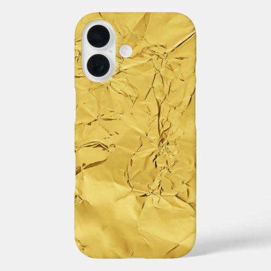 Coques Case-Mate iPhone feuille brillante or (Verso)