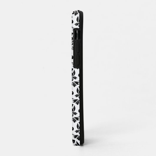Coques Case-Mate iPhone Feuille Damask Black Pattern (Custom) (Dos/Gauche)