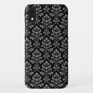 Case-Mate iPhone Case Feuille Damask Gris sur noir