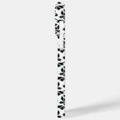 Coques Case-Mate iPhone Feuille Damask Motif noir (personnalisé) (Verso / Gauche)