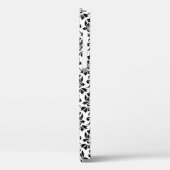 Coques Case-Mate iPhone Feuille Damask Motif noir (personnalisé) (Verso / Gauche)