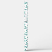 Coques Case-Mate iPhone Feuille Damask Motif Turquoise (Verso / Gauche)