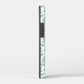 Coques Case-Mate iPhone Feuille Damask Motif Turquoise (Verso / Droite)