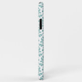 Coques Case-Mate iPhone Feuille Damask Motif Turquoise (Dos/Droite)