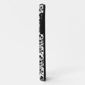 Coques Case-Mate iPhone Feuille Damask Patte Noir (Dos/Gauche)