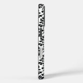 Coques Case-Mate iPhone Feuille Damask Patte noir sur blanc (Verso / Droite)