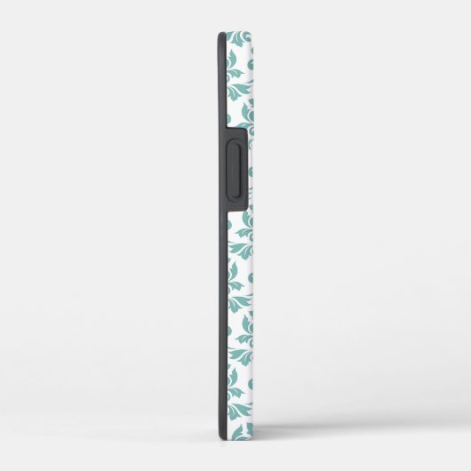 Coques Case-Mate iPhone Feuille Damask Teal Pattern (Custom) (Verso / Droite)