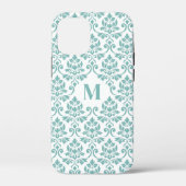 Coques Case-Mate iPhone Feuille Damask Teal Pattern (Custom) (Verso)