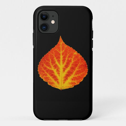 Coques Case-Mate iPhone Feuille d'Aspen rouge et jaune #10 (Dos)