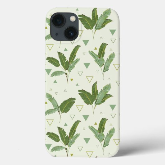 Coques Case-Mate iPhone Feuille de banane avec des triangles (Verso)
