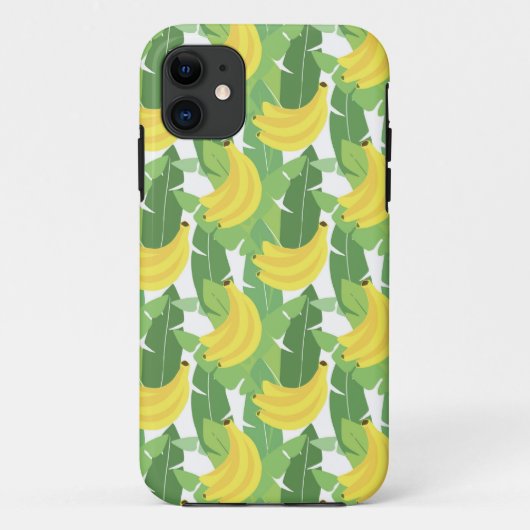 Coques Case-Mate iPhone Feuille de banane et motif de fruit (Dos)