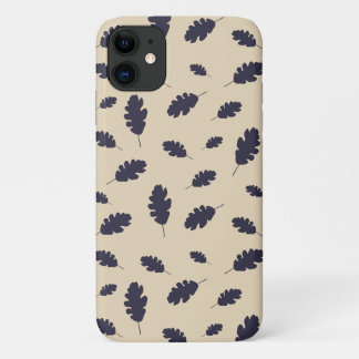 Case-Mate iPhone Case Feuille de chêne bleu foncé motif sur arrière - pl