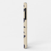 Coques Case-Mate iPhone Feuille de chêne bleu foncé motif sur arrière - pl (Dos/Gauche)