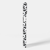 Coques Case-Mate iPhone Feuille de Damas motif noir (sur mesure) (Verso / Droite)