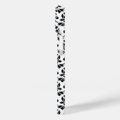 Coques Case-Mate iPhone Feuille de Damas motif noir (sur mesure) (Verso / Gauche)