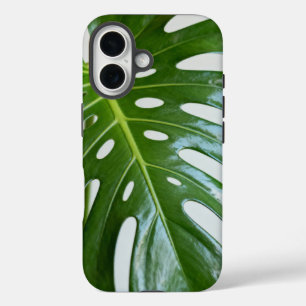 Coques iPhone 16 Feuille de Monstera verte luxuriante