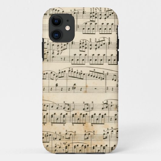 Coques Case-Mate iPhone Feuille de musique (Dos)