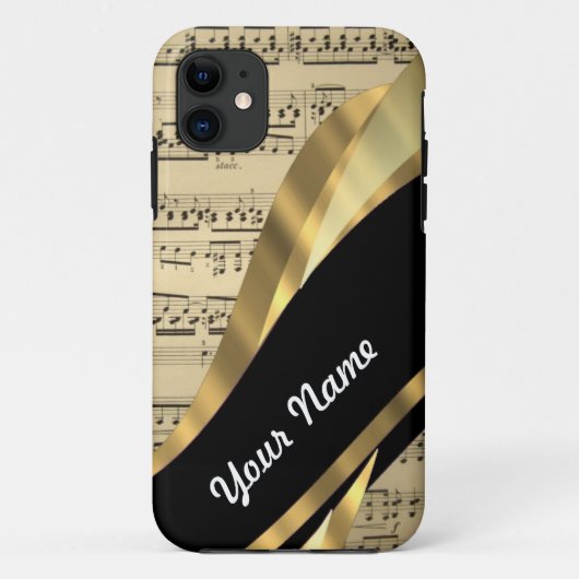 Coques Case-Mate iPhone Feuille de musique élégante (Dos)
