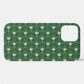 Coques Case-Mate iPhone Feuille de palme : motif art déco. (Verso (horizontal))