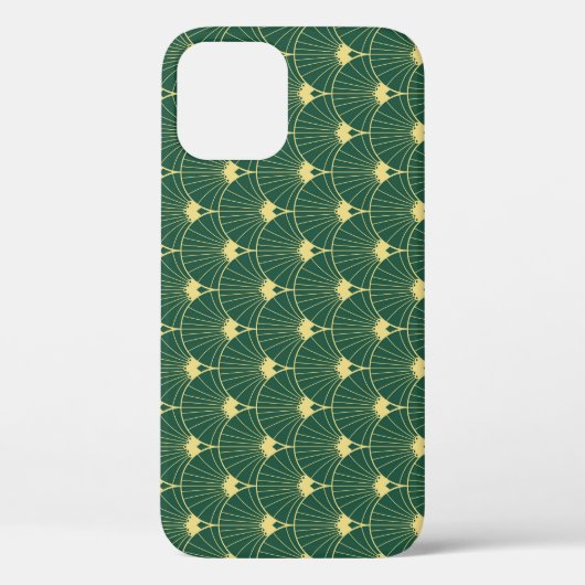 Coques Case-Mate iPhone Feuille de palme : motif art déco. (Verso)