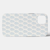 Coques Case-Mate iPhone Feuille de palmier bleu clair et crème (Verso (horizontal))