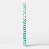Coques Case-Mate iPhone Feuille de palmier - Turquoise et aqua (Verso / Droite)