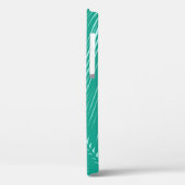 Coques Case-Mate iPhone Feuille de palmier - Turquoise et aqua (Verso / Gauche)