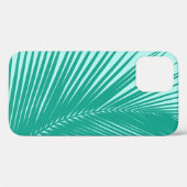 Coques Case-Mate iPhone Feuille de palmier - Turquoise et aqua (Verso (horizontal))