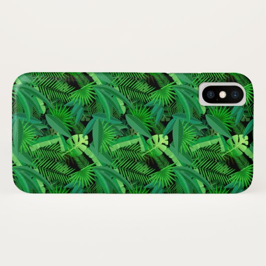Coques Case-Mate iPhone Feuille de palmiers tropicaux (Dos (Horizontal))