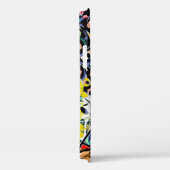 Coques Case-Mate iPhone Feuille de patchwork tropicale et dos motif feuill (Verso / Droite)