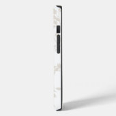 Coques Case-Mate iPhone Feuille décorative Botanique Beige Monogramme (Verso / Gauche)