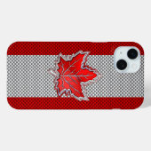 Coques Case-Mate iPhone Feuille d'érable de chrome canadienne sur les styl (Verso (horizontal))