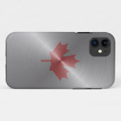 Coques Case-Mate iPhone Feuille d'érable de platine du Canada (Dos (Horizontal))