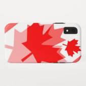 Coques Case-Mate iPhone Feuille d'érable rouge canadienne style stratifié  (Dos (Horizontal))