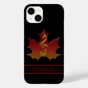 Coque Pour iPhone 14 Feuille d'érable rouge en automne Nom de l'harmoni