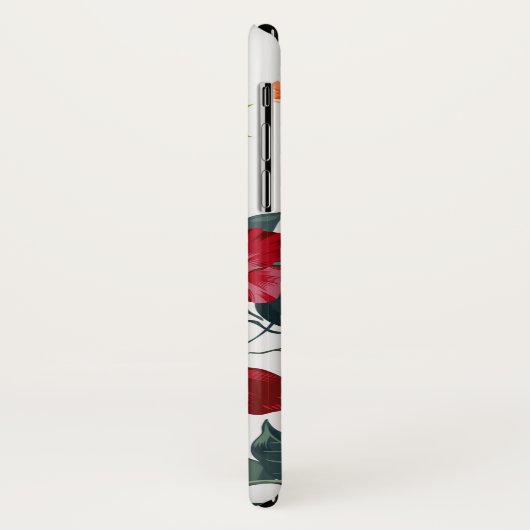 Coques Case-Mate iPhone Feuille d'été de texture (Dos/Gauche)