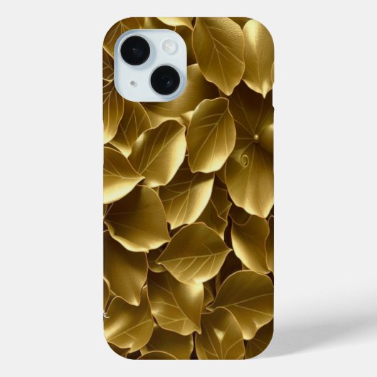 Coques Case-Mate iPhone Feuille d'or (Verso)
