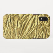 Coques Case-Mate iPhone Feuille d'or brillante (Dos (Horizontal))