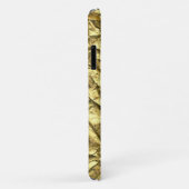 Coques Case-Mate iPhone Feuille d'or brillante (Dos/Droite)