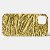 Coques Case-Mate iPhone Feuille d'or brillante (Verso (horizontal))