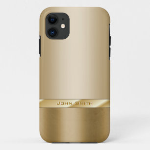 Etui iPhone Case-Mate Feuille d'or chic avec le cas nommé fait sur