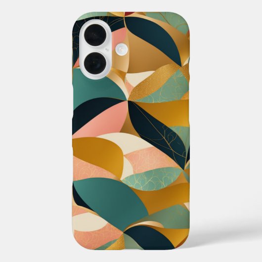 Coques Case-Mate iPhone Feuille doré (Verso)