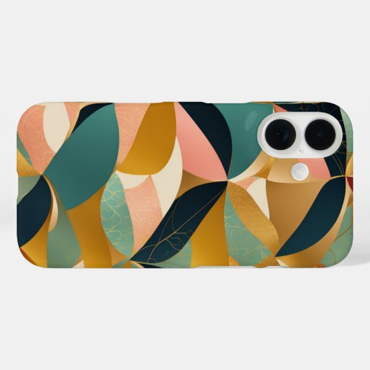 Coques Case-Mate iPhone Feuille doré (Verso (horizontal))